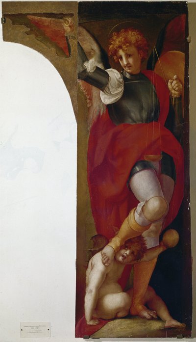 Michał Archanioł (olej na drewnie, ok. 1519) autorstwa Giulio Cesare Procaccini