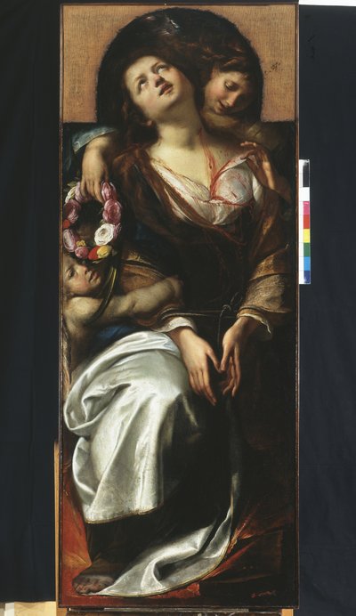 Św. Cecylia z dwoma aniołami autorstwa Giulio Cesare Procaccini