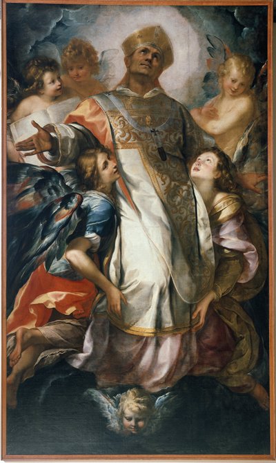 Św. Karol Boromeusz w chwale (olej na płótnie) autorstwa Giulio Cesare Procaccini