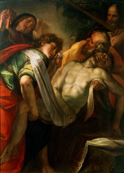 Złożenie do grobu Chrystusa, 1620s autorstwa Giulio Cesare Procaccini