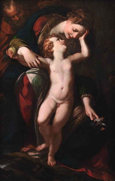 Święta Rodzina. Reszta w ucieczce do Egiptu autorstwa Giulio Cesare Procaccini