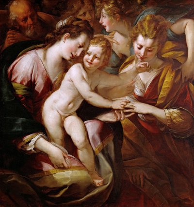 Mistyczne zaślubiny św. Katarzyny, c. 1616-1618. autorstwa Giulio Cesare Procaccini
