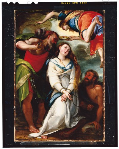 Męczeństwo św. Agnieszki (olej na płótnie) autorstwa Giulio Cesare Procaccini