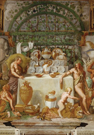 Bachanalia (świeże) autorstwa Giulio Romano