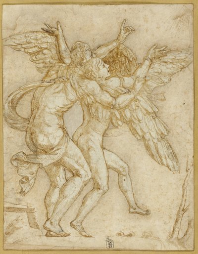 Dedal i Ikar autorstwa Giulio Romano