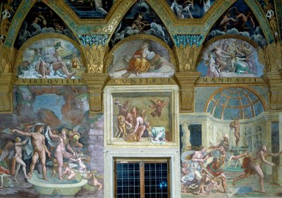 Wizerunki Boskich Miłości, Sala di Psiche autorstwa Giulio Romano