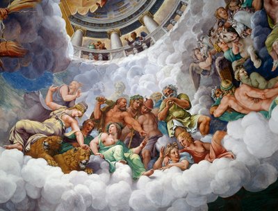 Bogowie Olimpu autorstwa Giulio Romano