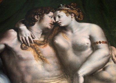 „Scena miłosna”, XVI wiek autorstwa Giulio Romano