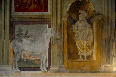 Sala Koni Sala dei Cavalli w Palazzo del Te, 1526-1534 autorstwa Giulio Romano