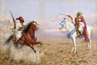arabscy jeźdźcy, autorstwa Giulio Rosati