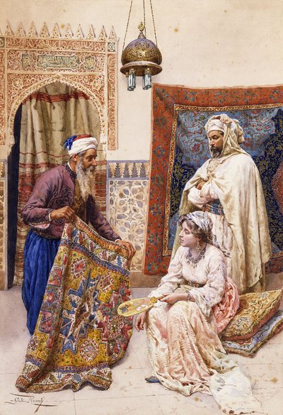 Sprzedawca dywanów, autorstwa Giulio Rosati