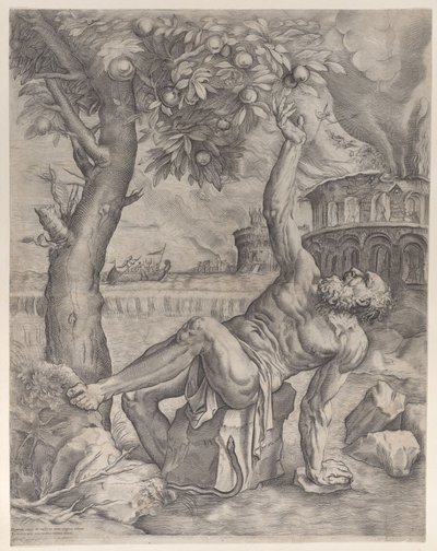 Tantal, ca. 1557-70. autorstwa Giulio Sanuto
