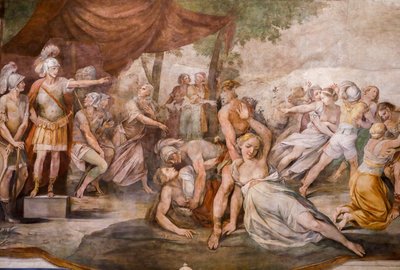 Gwałt Sabinek (więcej) autorstwa Giuseppe (1568 1640) Cesari