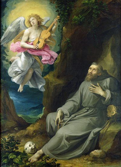 Ekstaza św. Franciszka z Asyżu, ok. 1593 (olej na płótnie) autorstwa Giuseppe Cesari