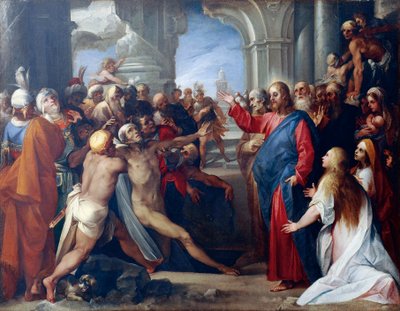 Wskrzeszenie Łazarza — Giuseppe Cesari autorstwa Giuseppe Cesari