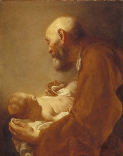 Św. Szymon z Dzieciątkiem, XVIII wiek. autorstwa Giuseppe Angeli
