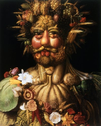 Vertumnus - Rudolf II, c1590 autorstwa Giuseppe Arcimboldi