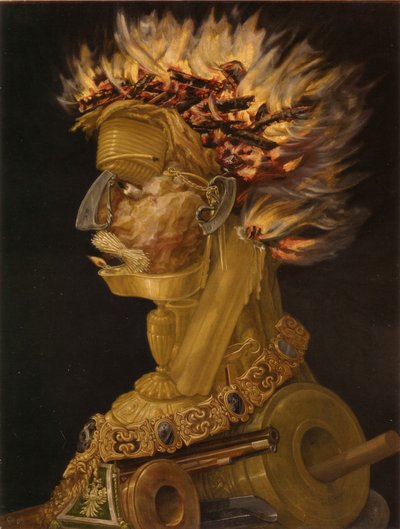 Niemiecki: Feuer Fire autorstwa Giuseppe Arcimboldo