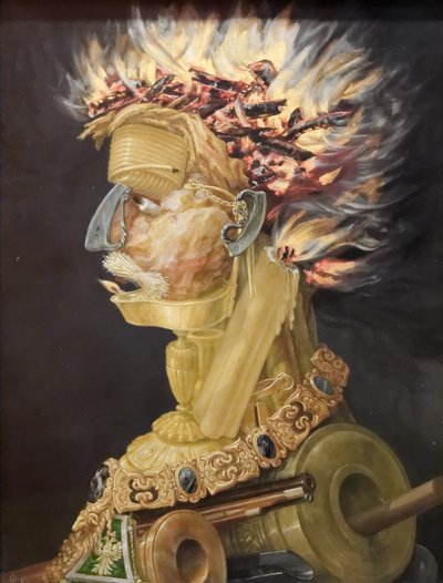 Niemiecki: Feuer Fire autorstwa Giuseppe Arcimboldo