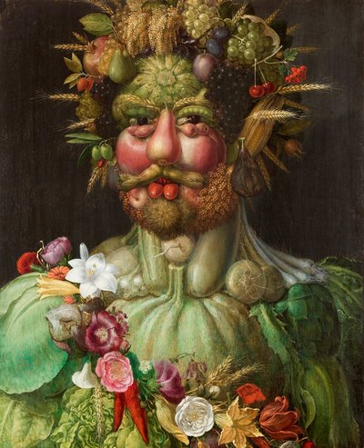 Włoski: Cesarz Rudolf II jako Vertumnus.  Rudolf II z Habsurga jako Vertumnus autorstwa Giuseppe Arcimboldo