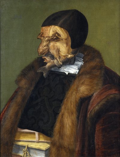 "" Le Juriste "" Peinture de Giuseppe Arcimboldi (Arcimboldo) (1527-1593) 1566 Wymiary 64x51 cm, Muzeum Narodowe, Sztokholm autorstwa Giuseppe Arcimboldo