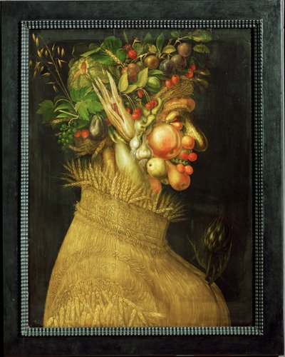 Lato, alegoria (obraz na drewnie lipowym) autorstwa Giuseppe Arcimboldo