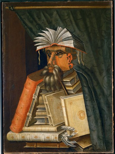 Bibliotekarz autorstwa Giuseppe Arcimboldo