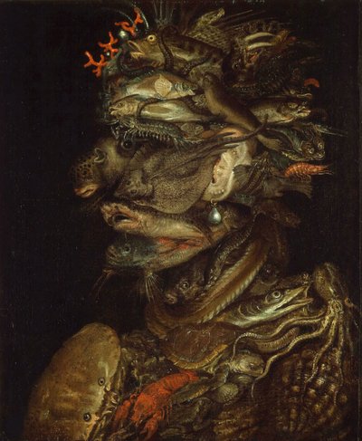 Alegoria wody, ok. 1566. autorstwa Giuseppe Arcimboldo Circle of .
