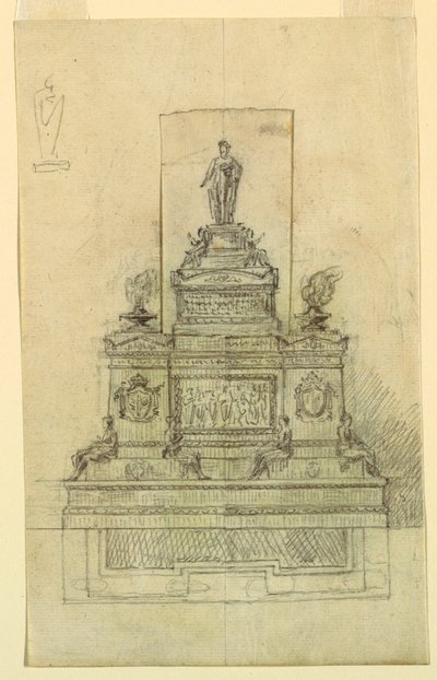 Projekt pomnika autorstwa Giuseppe Barberi