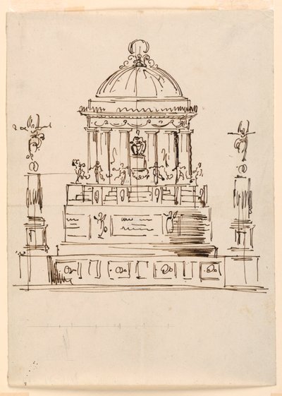 Projekt pomnika autorstwa Giuseppe Barberi