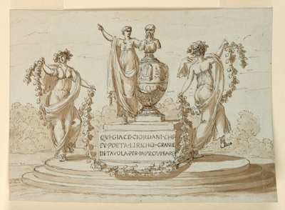 Pomnik nagrobny dla poety Pietro Giordani autorstwa Giuseppe Barberi