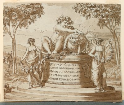 Pomnik nagrobny dla poety Tagerini autorstwa Giuseppe Barberi