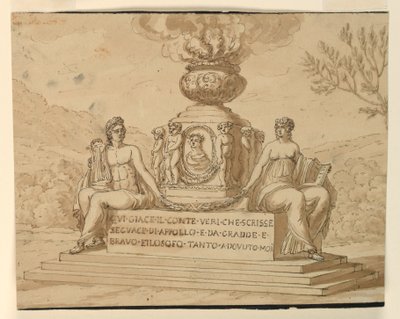 Pomnik nagrobny filozofa hrabiego Alessandro Verri autorstwa Giuseppe Barberi