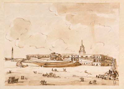 Plac z Pałacem autorstwa Giuseppe Barberi