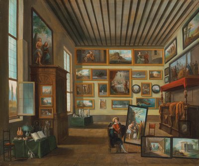 Szafka kolekcjonerska autorstwa Giuseppe Bernardino Bison