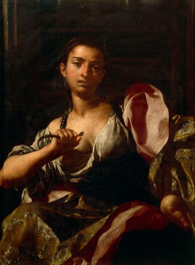 Kleopatra, Giuseppe Bonito (1707-1789), olej na płótnie, 99x74 cm, Królestwo Ptolemejskie autorstwa Giuseppe Bonito