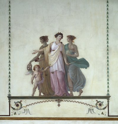 Alegoria komedii, sprawiedliwości i prawdy (fresk) autorstwa Giuseppe Borsato