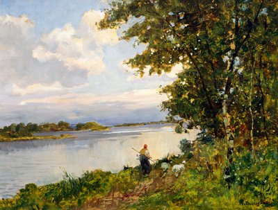 Powrót wieczorem (olej na panelu) autorstwa Giuseppe Buscaglione