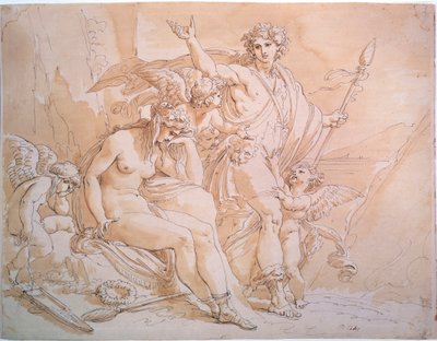 Bachus i Ariadna, lata 80. XVIII wieku. autorstwa Giuseppe Cades
