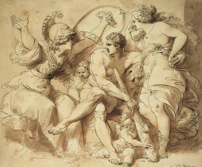 Herkules na rozdrożu, autorstwa Giuseppe Cades