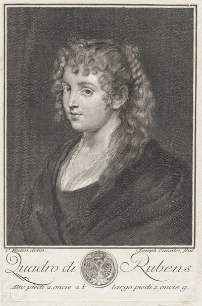 Portret młodej kobiety, ca. 1745-76. autorstwa Giuseppe Canale