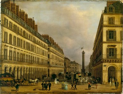 Francuski: La rue de Castiglione autorstwa Giuseppe Canella