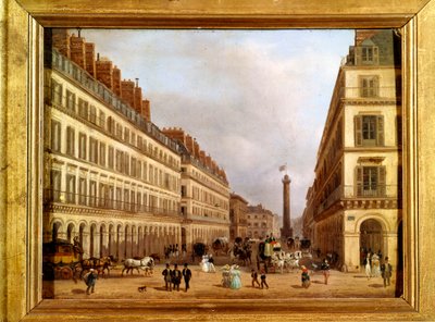 La rue Castiglione w Paryżu w 1829 roku (obraz) autorstwa Giuseppe Canella