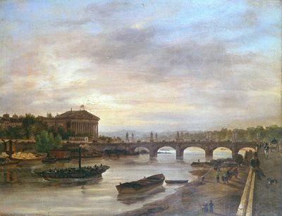 Łódka św. Chmury przed Concorde w 1826 r. autorstwa Giuseppe Canella