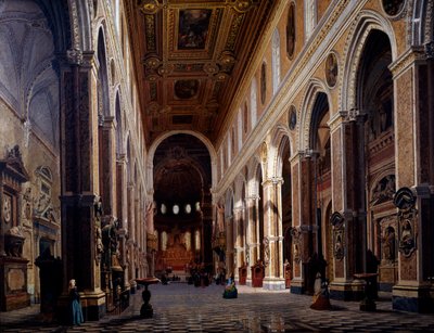 Wnętrze katedry w Neapolu autorstwa Giuseppe Castiglione