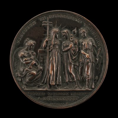 Alegoria Triumfu Religii [rewers], 18221823. autorstwa Giuseppe Cerbara