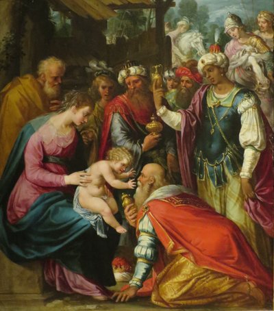 Adoracja Trzech Króli autorstwa Giuseppe Cesari