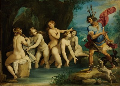Diana i Actaeon autorstwa Giuseppe Cesari