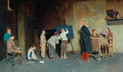 Włoska Szkoła Wiejska, 1888 autorstwa Giuseppe Costantini