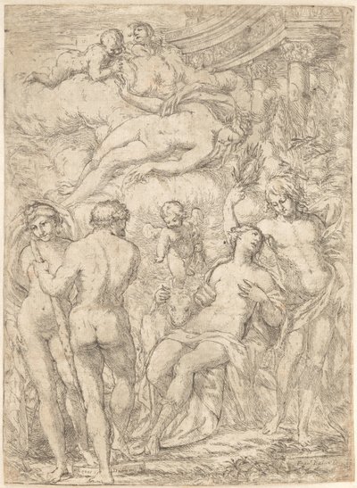 Alegoria z postaciami mitologicznymi autorstwa Giuseppe Diamantini